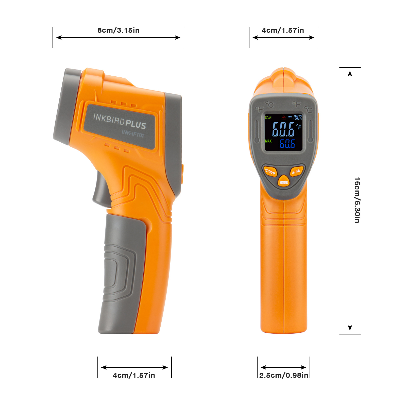 Inkbird Laser Infrared Thermom - Home Improvement Industry recensie en prijs